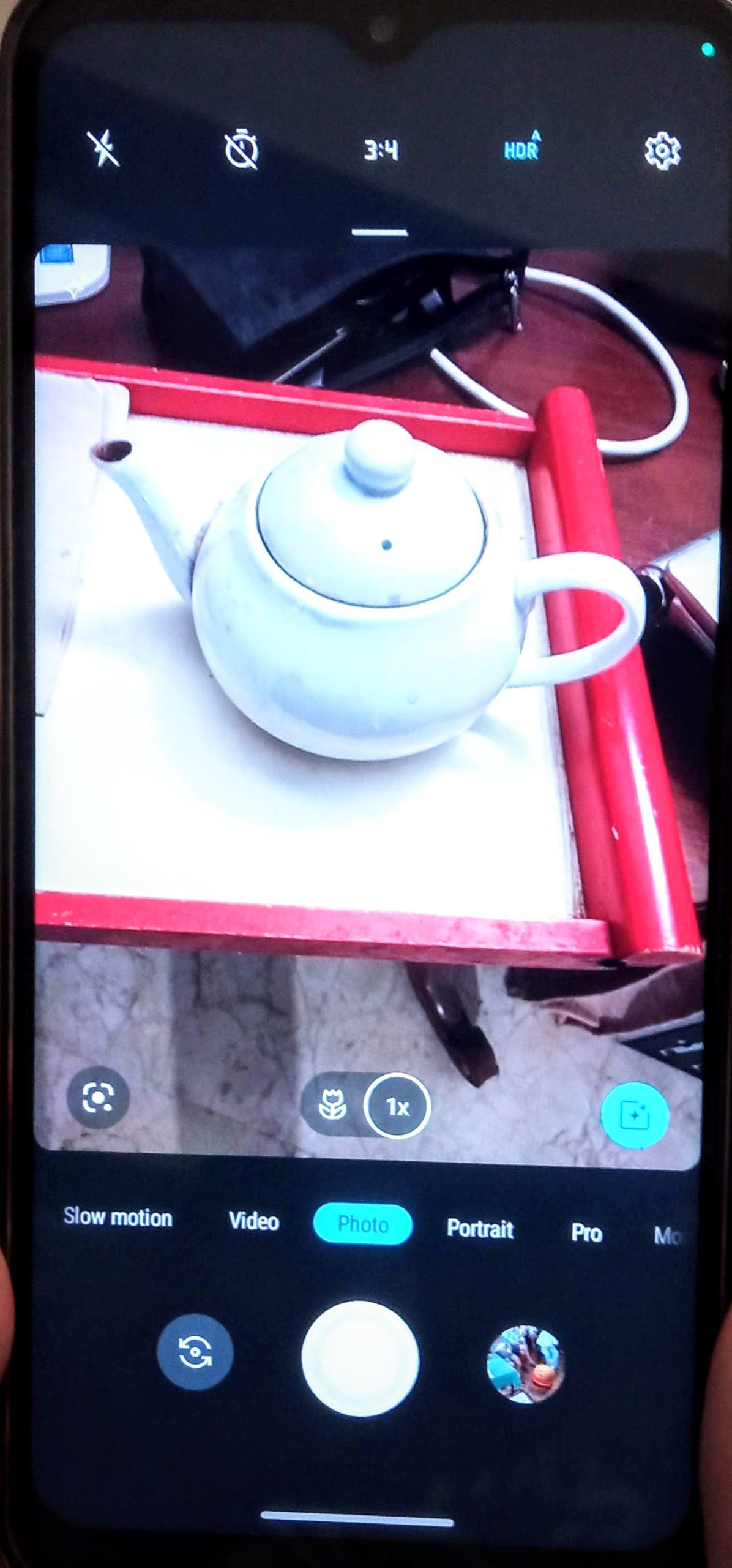 Screenshot of Moto G50 camera screen